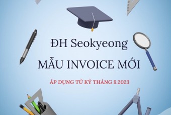 CẬP NHẬT MẪU INVOICE TRƯỜNG ĐẠI HỌC SEOKYEONG